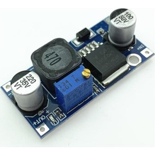 For LM2596S DC-DC DC adjustable buck regulated power supply module board 3A 5A 75W 24V to 12 / 5V switch