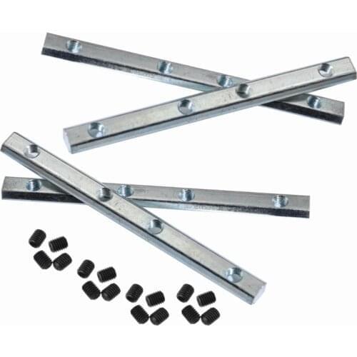 EU 1pc Series Aluminum Profile Straight Line Connector 180 degree Bracket Fastener for T Slot Aluminum Extrusion Profile t slot