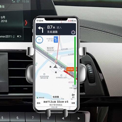 Gravity Automatic Car Phone Holder Auto Air Vent Stand for GPS Navigation Stand Automobile Air Outlet Mobile Phone Bracket Clip