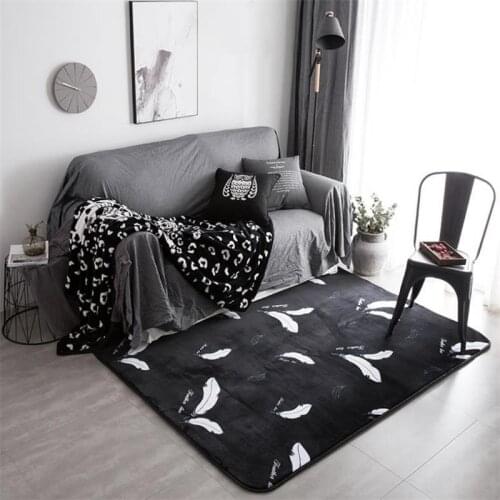Kleed Alfombra Dormitorio Tapis Chambre Fille Gebedskleed Babyroom Black Dywan Dywanik Kilim Living Room For Bedroom Floor Rug