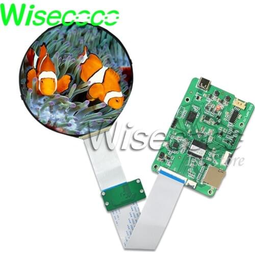 Wisecoco 5 Inch IPS Round Circle Circular LCD Screen 400nits 1080P Display 1080*1080 MIPI Controller AD Driver Board Advertising