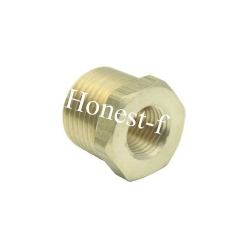 Brass BSP Pipe Hex Bushing Reducer Fittings 1/2" Male x 1/4" Female BSPP