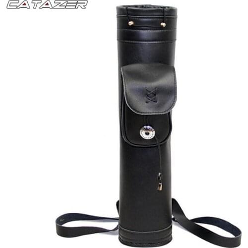 Bow Shooting Products Archery Protector Hand Crafted Genuine Leather Quiver Three-point Back-type Archery Sac Quiver