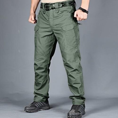 New Tacitcal Trousers Men Slim Fat Cargo Pant Mens Tactical Pants Multiple Pocket Elasticity Military Urban Commuter 5XL