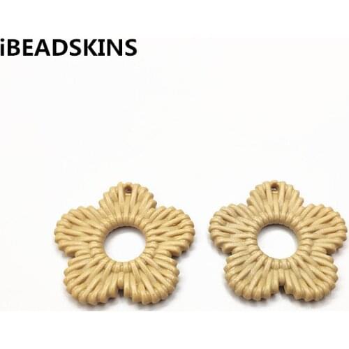 New arrival! 40x39mm 100pcs acrylic Imitation weaving Flower charm for earrings accessories,Earring parts,jewelry making DIY