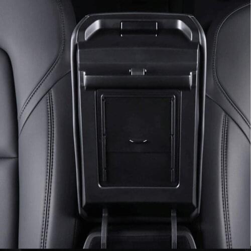 2018-2021 Center Console Organizer Armrest Hidden Storage Box for Tesla Model 3 / Model Y Accessories Armrest Box Storage Box
