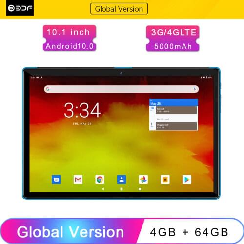 Tablet Pc 10.1" Android 9.0 Tablet 1280x800 SC9863A Octa Core 4GB RAM 64GB ROM 4G Network AI Speed-up Tablets PC