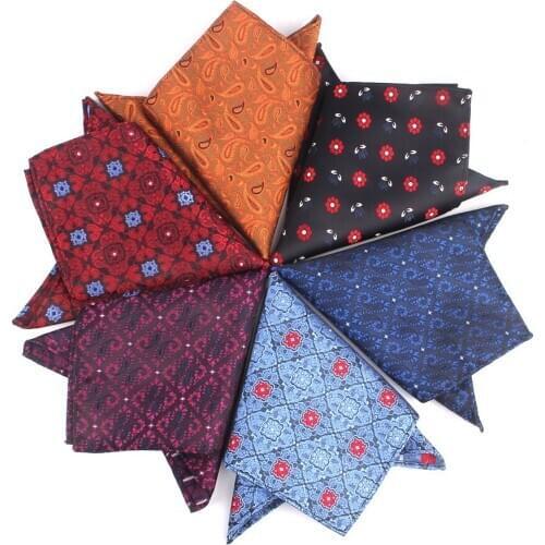 New Suits Pocket Square For Men Women Floral Woven Chest Towel Scarf Gentlemen Handkerchief Mens Suit Pocket Towel For Wedding