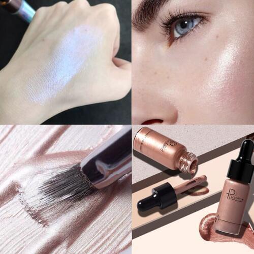 Profession Face Illuminator Makeup Liquid Highlighter Countour Glow Shimmer Shiny Bronzer Long Lasting Brighten Face Highlighter