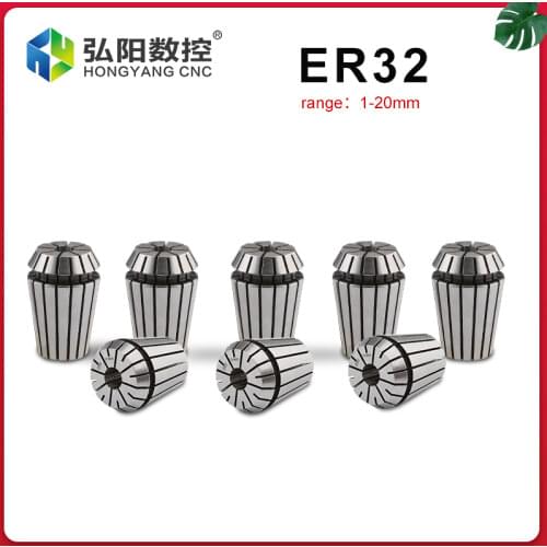 Spring Collet Standard CNC Holder ER11 ER16 ER20 ER25 ER32 ER40 16 Slots Engraving Machine Milling Lathe Tool Work Holding