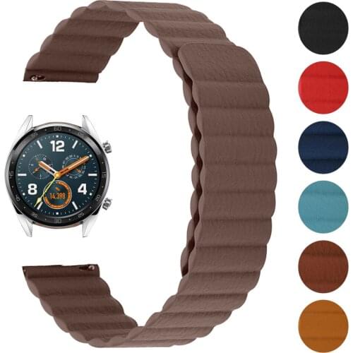 Leather Loop Wrist Strap for HUAWEI WATCH 3 3Pro Band Magnetic Buckle Bracele for Huwei GT 2 42/46mm GT2 Pro Watchband 20/22mm