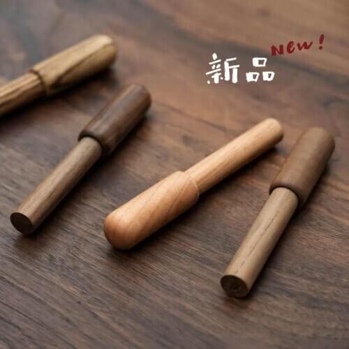Mumo Wood Fountain Pen Handmade Ink Pen F Nib Converter Filler Business Office school supplies Writing Gift