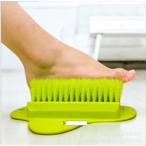 Silicone Foot Brush Massage Slippers Bath Shoes Brush Pumice Stone Foot Remove Dead Skin Shower Foot Scrubber with Sucker