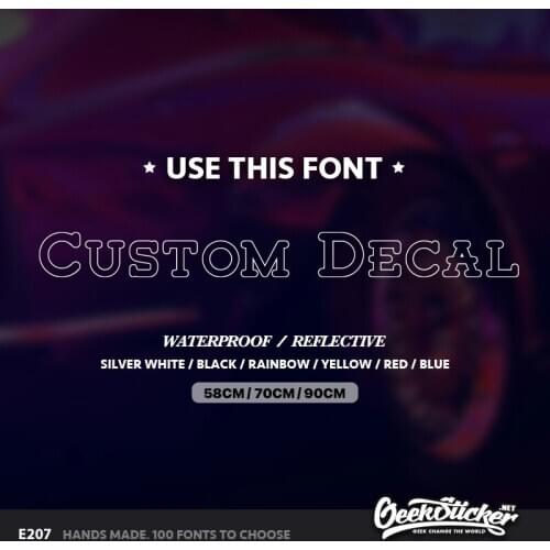 Car Styling Quality Personalized Customized Car Sticker Waterproof Custom Car Stickers Vinyl Decals On Windshield Rear Window