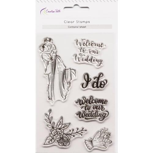 CRZCrafter Clear Stamps Seal Transparent Silicone Valentines Reusable DIY Crafts Scrapbooking Cardmaking Journaling Decorations