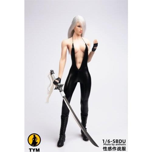 TYM 1/6th Scale leather siamese tight-fitting suit For 1/6th Action Figure