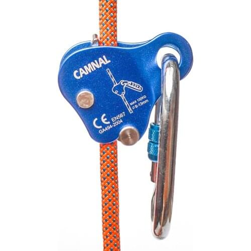 Climbing Rope Grab Outdoor Rope Grip Hand Accessories Rescue Belay ​Device Fall Arrest Clamp Portable Climbing Rigging