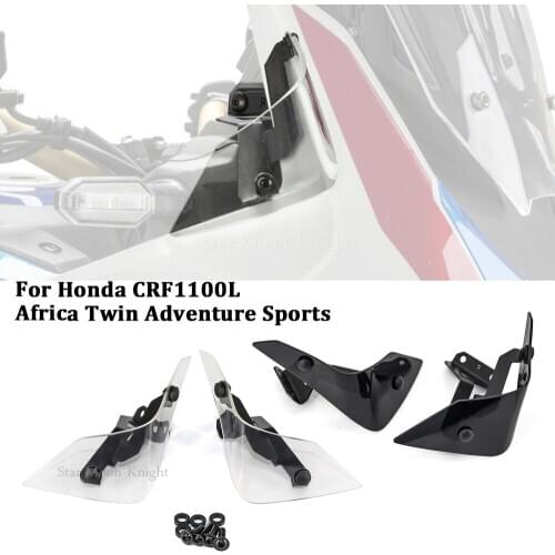 Motorcycle Windshield Wind Side Deflector Handshield Front wind deflector For Honda CRF1100L Africa Twin Adventure Sports 2020