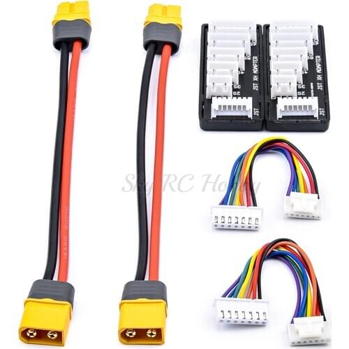 XT60/XT30/JST/T Plug Charging Cable + JST-XH Balance Board for ISDT D2 P10 P20 Hota D6 P6 ToolkitRC M6D Balance Charger - 2PCS