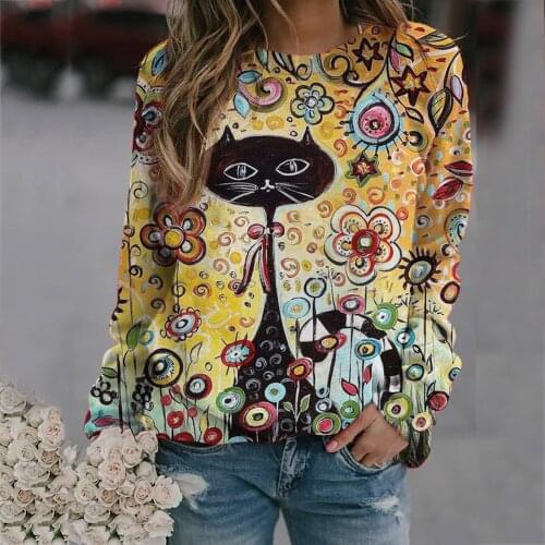 Hoodies Women Plus Size Animal Printing Long Sleeves Pullover Blouses Sweatshirt Tops Thicken Sweatshirt Winter dino hoodie Tops