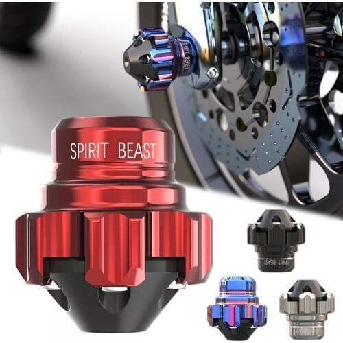 1Pc Spirit Beast L4 Motorcycle Front Shock Absorber Fork Cup Axle Protection Cover Fit For Honda Yamaha Kawasaki Suzuki Bike