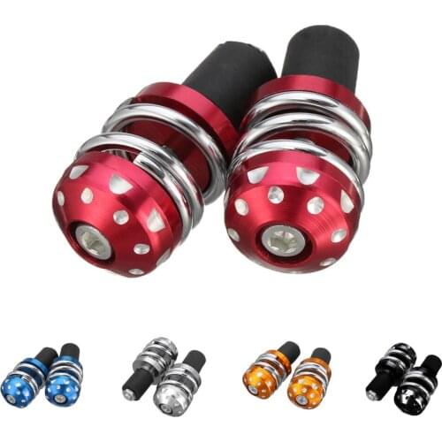 2 Pcs Motorcycle Anti Vibration 7/8" Handlebar Bar End Slider Cap Plug 22mm