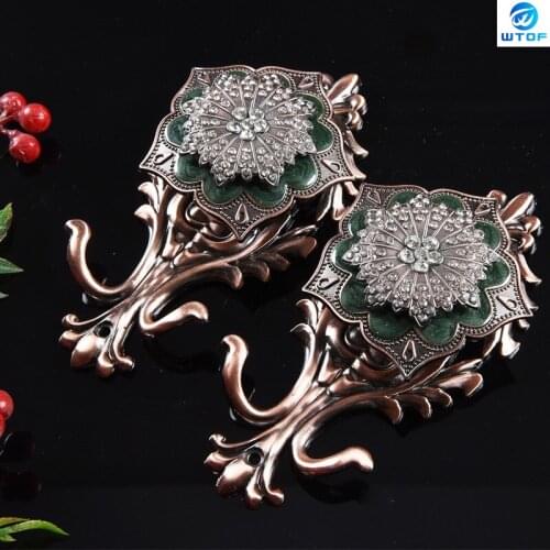 2Pc/Set Classical European-style Curtain Wall Hook Curtain Hook Wall Hook Strap Tie Rope Hook Coat Hook
