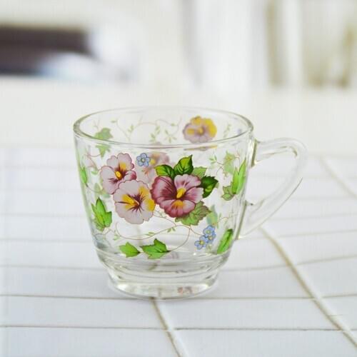 7.5x8cm Capacity 245ml wine cup coffee cup short cup withstand 120 ℃ heat glass cup