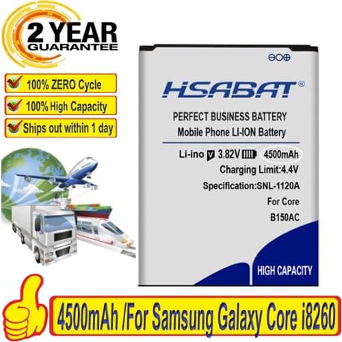HSABAT 4250mAh B150AC B150AE Battery for Samsung Galaxy Core i8260 i8262 g3502u Trend3 g3502 g3508 g3509 SM-G350E G350E G350