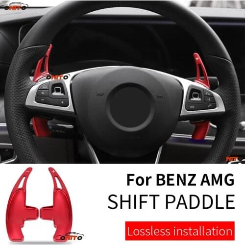 Auto Decoration Car Steering Wheel Shift Paddle Extension Shifter Fit for A45 CLA45 C63 E63 S63 SLK SL SLS CLS63
