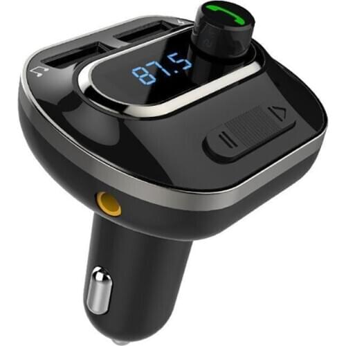Car Multifuction Adapter MP3 Player Radio Bluetooth Hands-free Dual USB Quick Charger FM Transmitter Automobile Accessories