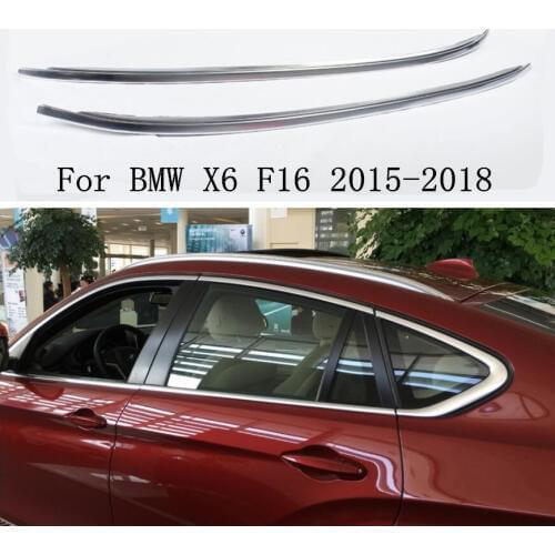 Aluminium alloy Car Roof Rails Rack baggage luggage Carrier Bars Fit For BMW X6 F16 2015 2016 2017 2018