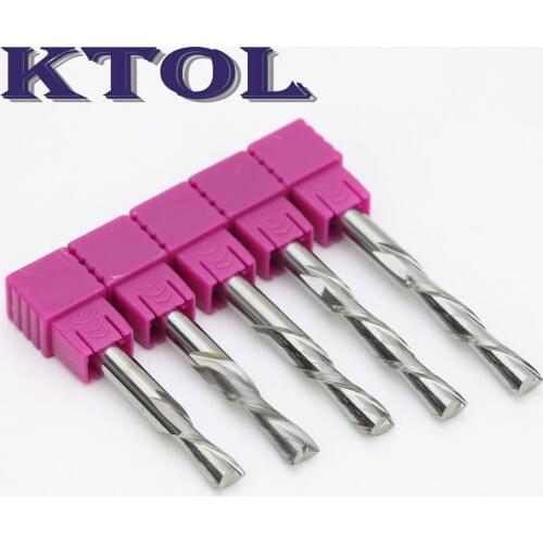 Free Shipping 5pcs 6x22MM Two Flutes Spiral Carbide Wood Milling Tools Set,DOWN CUTTER CNC Router Bits for Wood Cutter Machine