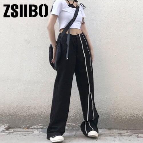Harem Pants Trousers Women Full Length Loose Jogger Mujer Sporting Elastic Waist Black Casual Combat Streetwear Fashion clothes