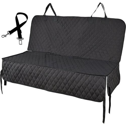 Dog Car Seat Cover For Back Seat 100% Waterproof Nonslip Rear Bench Car Seat Covers With Middle Seat Armrest Pet Travel Carrier