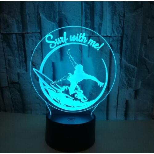 Splash Colorful Touch 3d Night Light Crack Stereo Vision Nightlight Christmas Tree Decorations 3d Led Kids Lamp