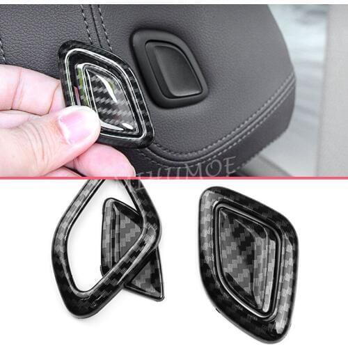 For BMW X4 G02 X3 G01 2018 2019 2020 Front Seat Headrest Adjust Switch Cap Cover Carbon Fiber