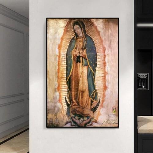 Our Lady of Guadalupe Classic Art HD Printed Art Prints and Posters on Canvas Frameless Paintings for Home Decor