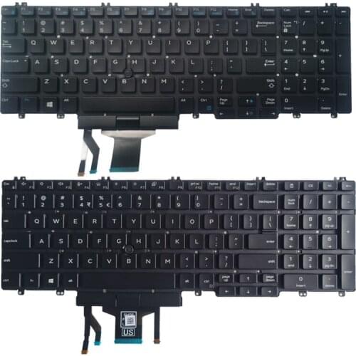 NEW US laptop keyboard for DELL LATITUDE 3500 5500 5501 Precision 3540 3541 With pointing stick 0M25NK PK132FA1B01