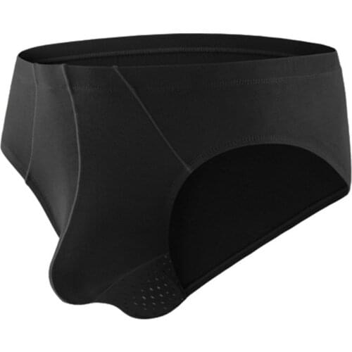 Mens Briefs Mid-Waist Modal Style Pocket Solid Color Underpants Male Underwear Sissy Lingerie Men Bikini Bottom Tight T Pant