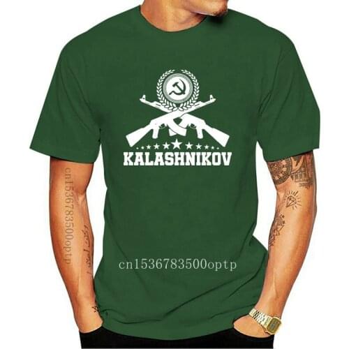 New soviet kalashni kov ak 47 ussr russian gun t shirt Knitted cotton Euro Size S-3xl Standard Gift 2021 Style summer Unique shi