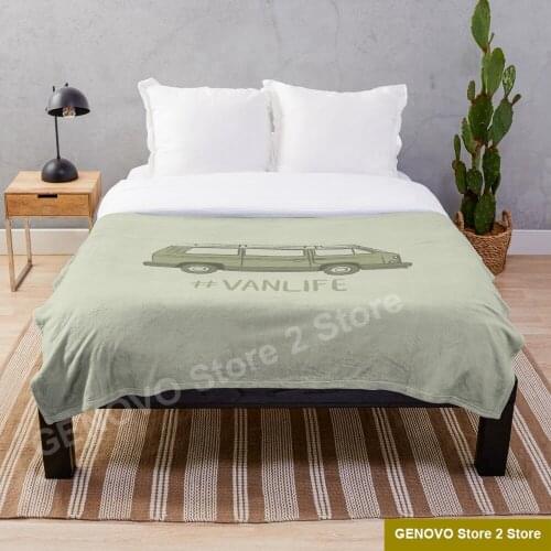 Westfalia Vanagon vanlife Throw Blanket Throws for Girls Boys Childrens Kids Adult Gift Home Bedroom Decoration Flannel
