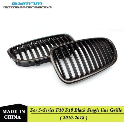 One line ABS Coloer black Grille Fit For BMW 5-Series F10 F18 M5