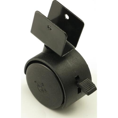 Swivel Casters Black 40mm Replacement Office Chair Baby Crib Sofa Brake Plastic Rolling Rollers Caster Furniture Wheels