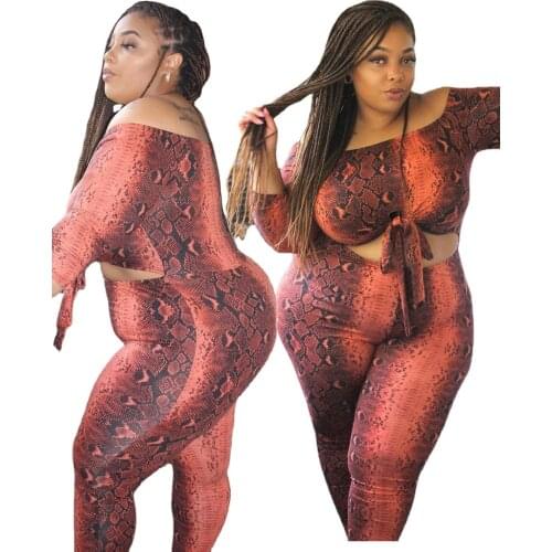 Sexy Off The Shoulder Jumpsuit Women Long Sleeve Lace Up Skinny Bodycon Rompers One Piece Hollow Out Long Playsuit Plus Size 5XL