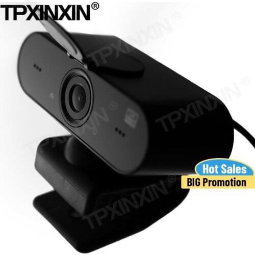 HD 2K Network Computer 360-degree Rotating Microphone Conference Teaching Live Broadcast Driver-free Privacy Cover Camera