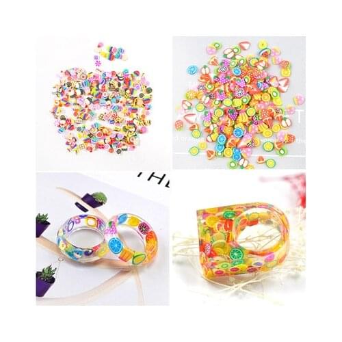 1000Pcs/lot Mixed Animal Fruit Filler UV Resin Epoxy Mold Fillings For Diy Jewelry Making Nail Beauty Art Crafts Decorations