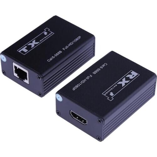 30m HDMI -compatibleExtenderCAT5e/6 Support 1080p 30m Extension Like HDMI Splitter Transmitter Receiver for CCTV DVR NVR AVCHD30