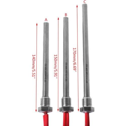 300-350W 220V Ignition Igniter Hot Rod Wood Pellet Stove 10*140/150/170mm M16*1.5 10x140mm / 10x150mm / 10x170mm