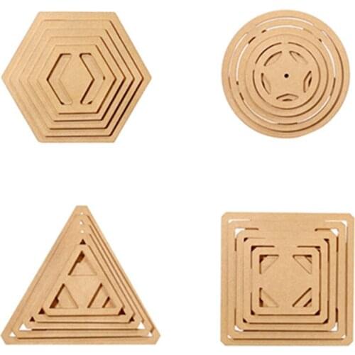 5 Pieces/pack Manual Patchwork Tool Model Geometry Hexagon Patchwork Template ruler High Quality